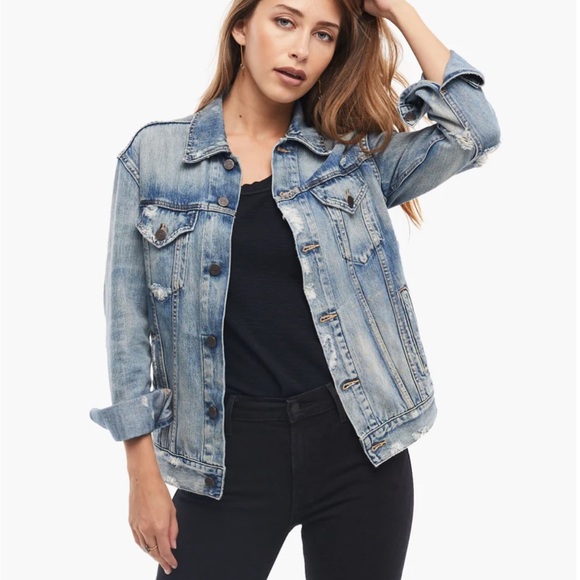 Able The Jacket Merly denim large distressed - Picture 1 of 6
